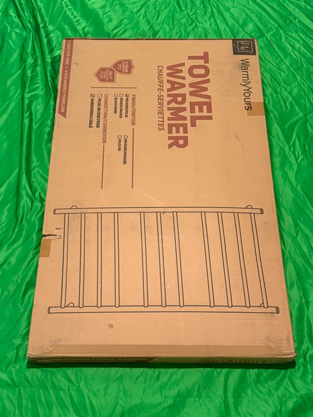 WarmlyYours Malta Heated Towel Rack 11-Bar Electric Warmer - photo 3