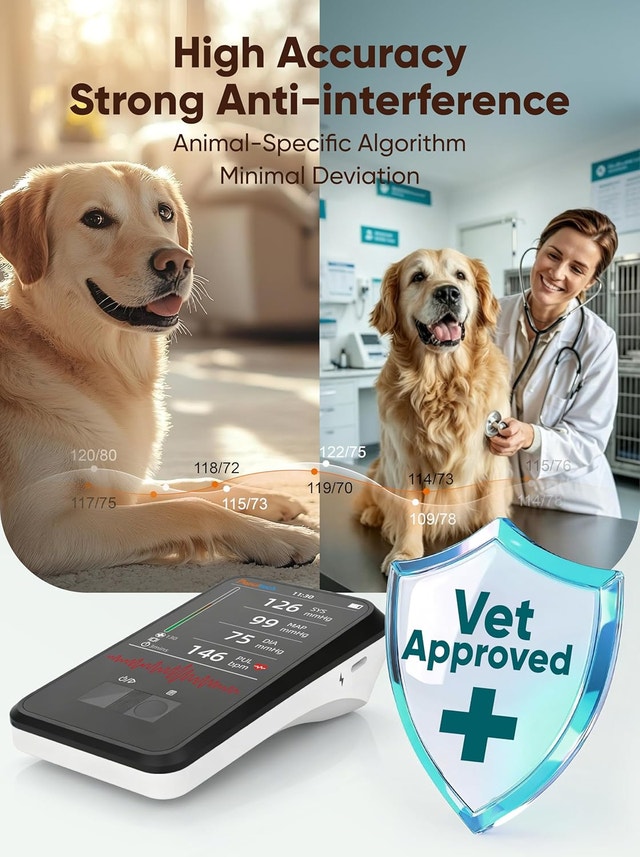 Veterinary Blood Pressure Monitor for Dogs Cats, Rechargeable - photo 2
