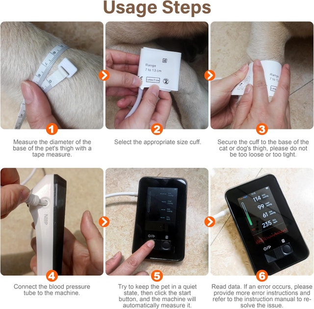 Veterinary Blood Pressure Monitor for Dogs Cats, Rechargeable - photo 4