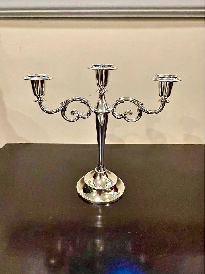 3 Arms Metal European Style Candelabra