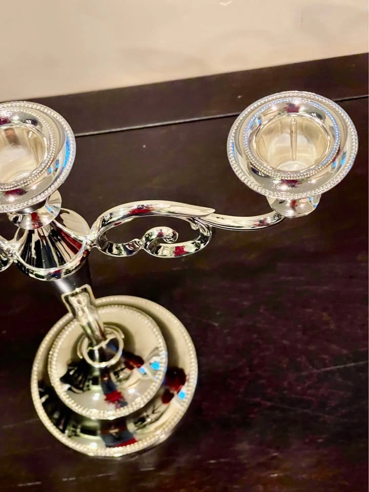 3 Arms Metal European Style Candelabra - photo 5