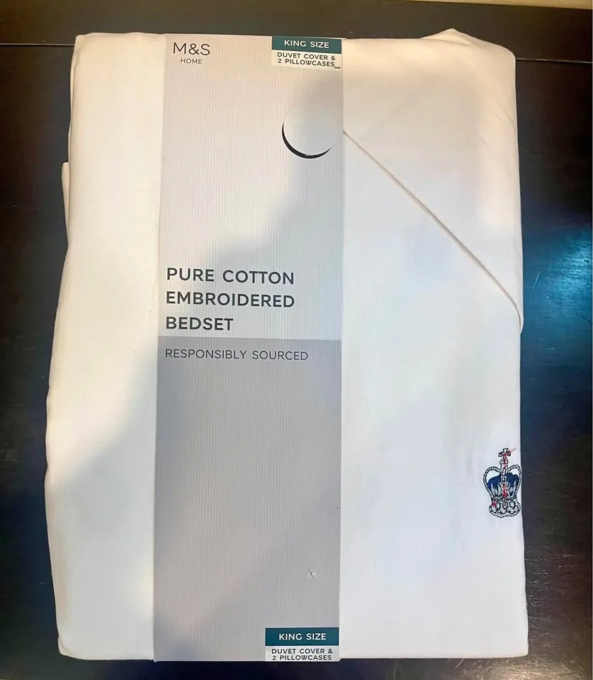 Pure Cotton Embroidered Bedding Set M&S HOME