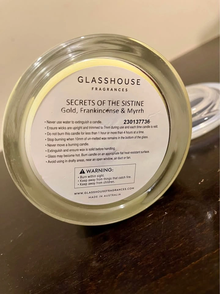 Glasshouse Fragrances Secrets of the Sistine Candle - photo 3