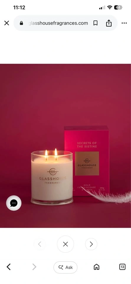 Glasshouse Fragrances Secrets of the Sistine Candle - photo 5