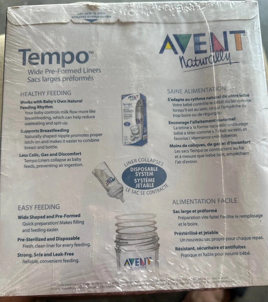 AVENT Tempo Wide Pre-Formed Bottle Liners – 8 oz (100 Count) - photo 2