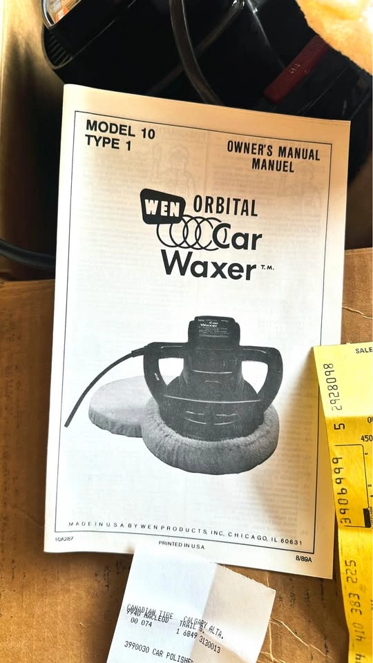 Vintage 1990 WEN Model 10 Orbital Car Waxer / Polisher - photo 5