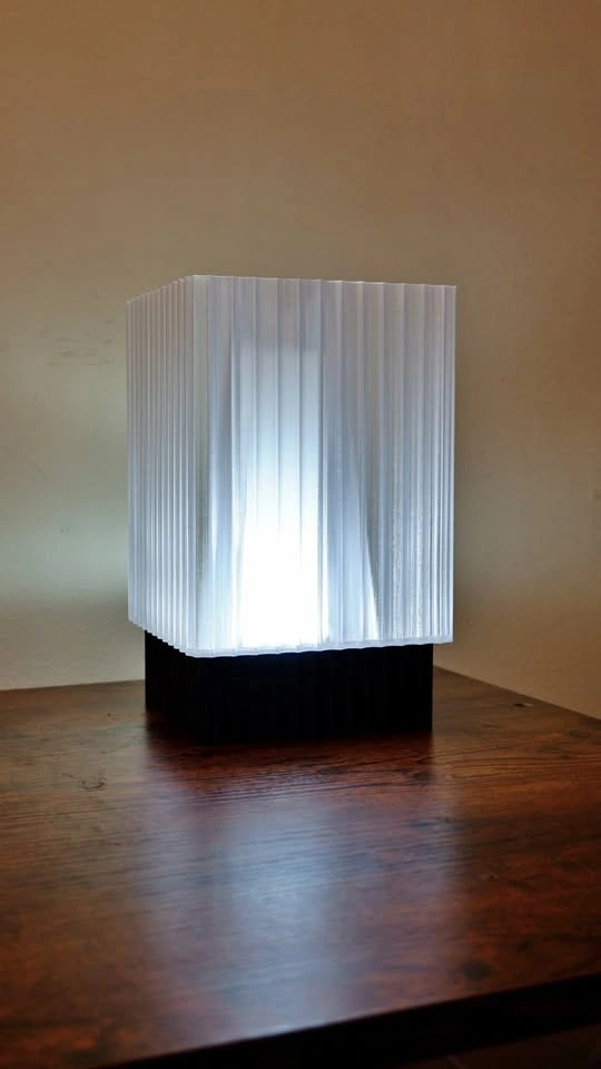 Mid Century Square Lamp (In Stock)