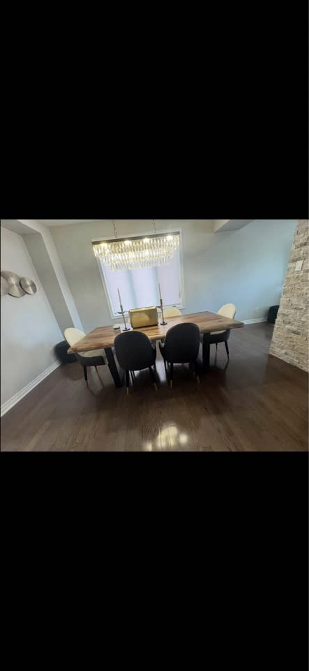 Corcoran Solid Acacia Wood Dining Table – Modern Live Edge - photo 3