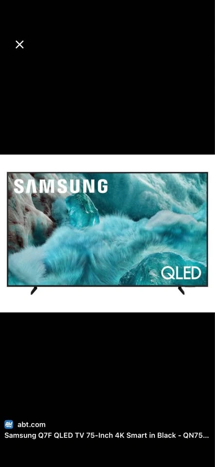 Samsung 75” QLED 4K Smart TV (Q7F) – Excellent Condition - photo 2