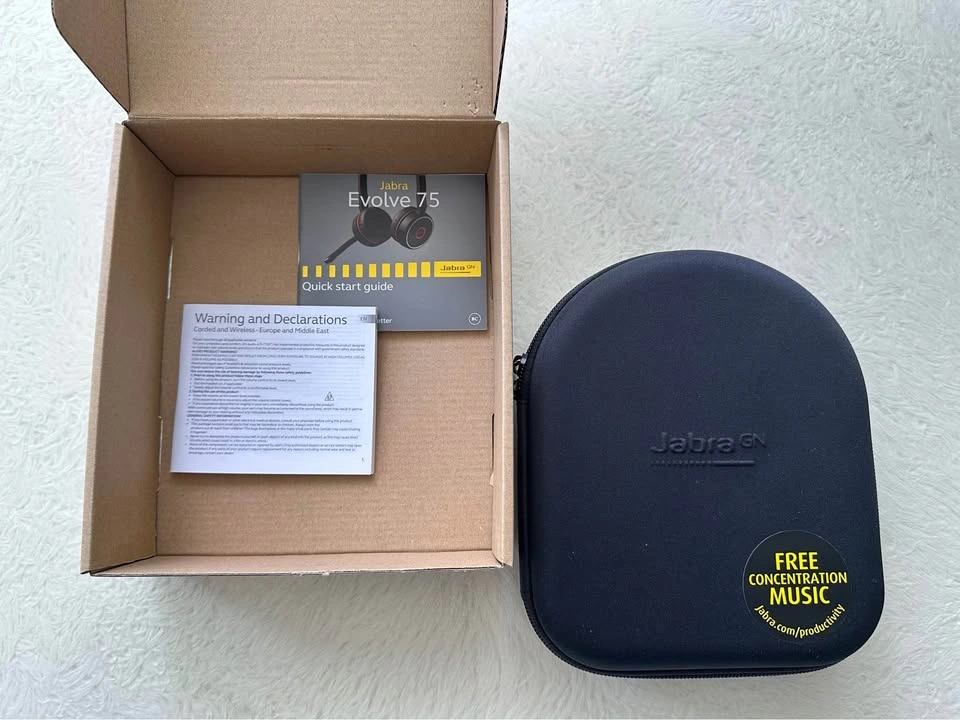 Jabra Evolve 75 Noise-Cancelling Bluetooth Headset - photo 3