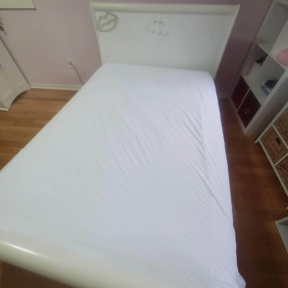 Girls White Heart Sleigh Bed Frame Double / Full NO Mattress - photo 3