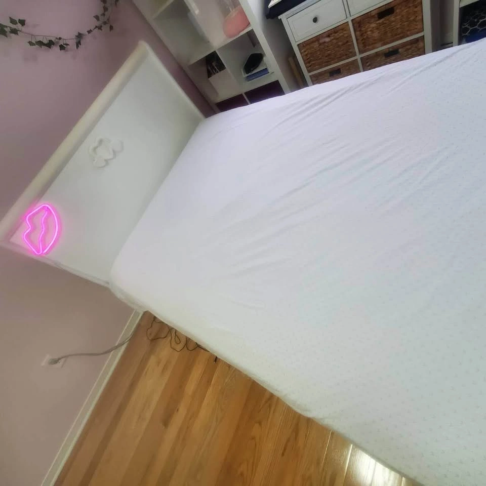 Girls White Heart Sleigh Bed Frame Double / Full NO Mattress - photo 5
