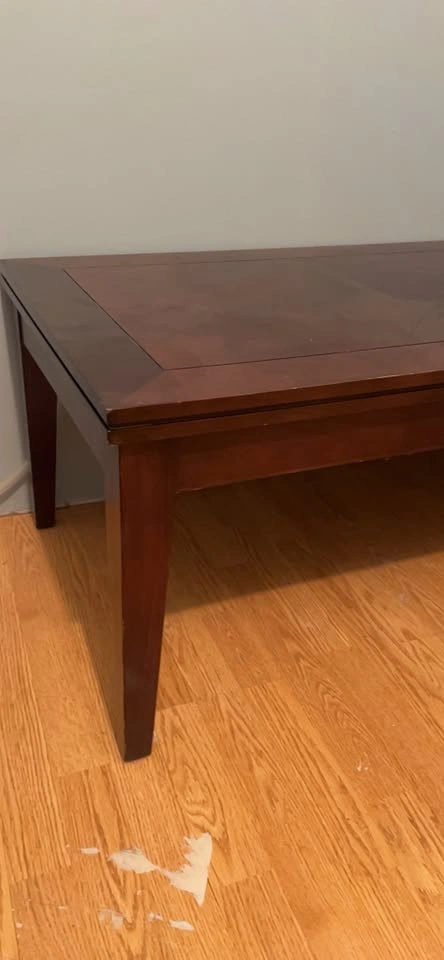 Dark Brown Wood Coffee Table - photo 2