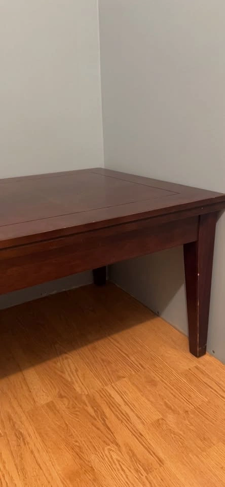 Dark Brown Wood Coffee Table - photo 3