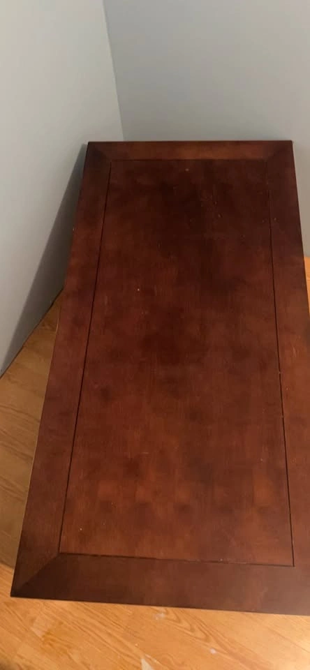 Dark Brown Wood Coffee Table - photo 4