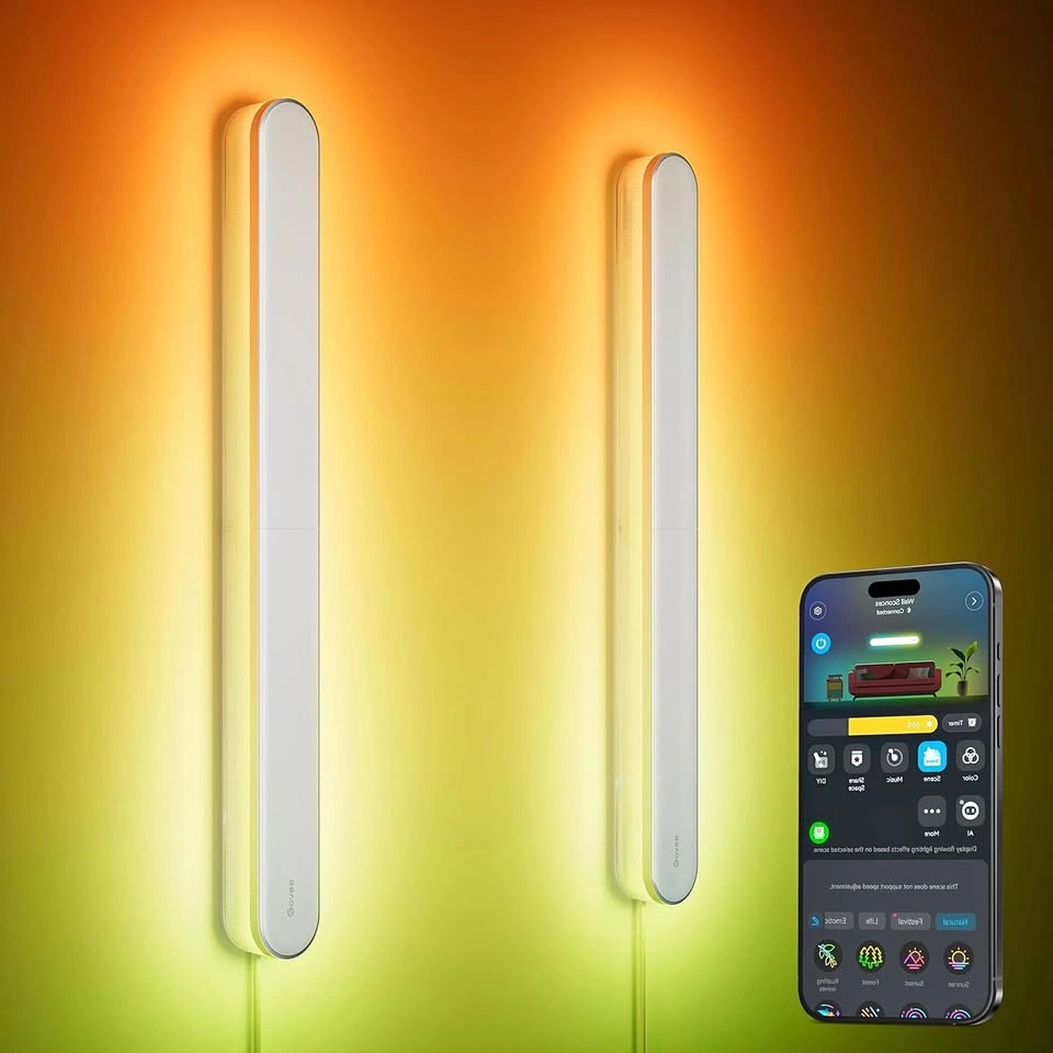 Govee Wall Sconces - Smart LED Lights - Set of 2 (Brand New)
