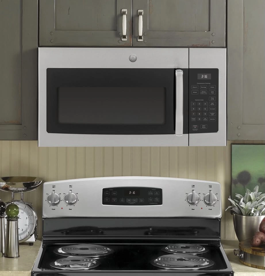 GE Stainless Steel Over-Range Microwave - 30” / 1.6 Cu Ft - photo 2