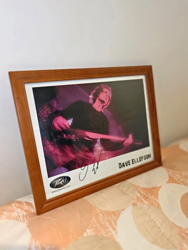 Signed Dave Ellefson (Megadeth) Autographed Photo – Framed