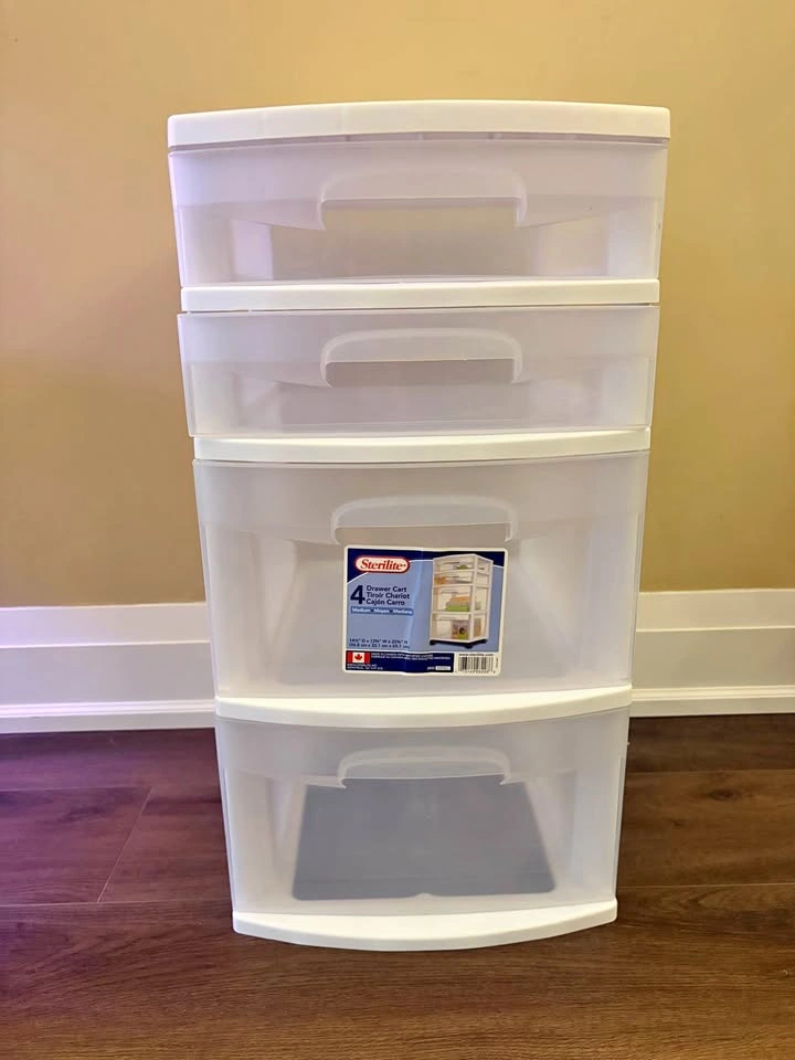 Sterilite 4 Drawer Cart