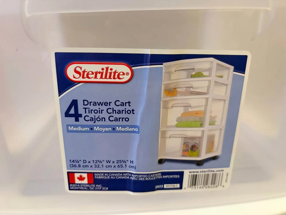 Sterilite 4 Drawer Cart - photo 2