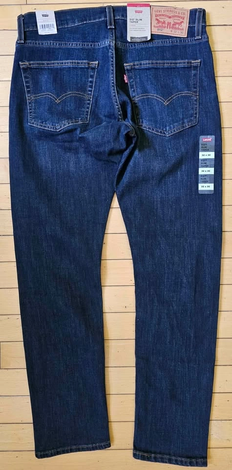 NWT Levi's 512 Slim Taper Jeans (Unisex) - Dark Wash W32 L30 - photo 2