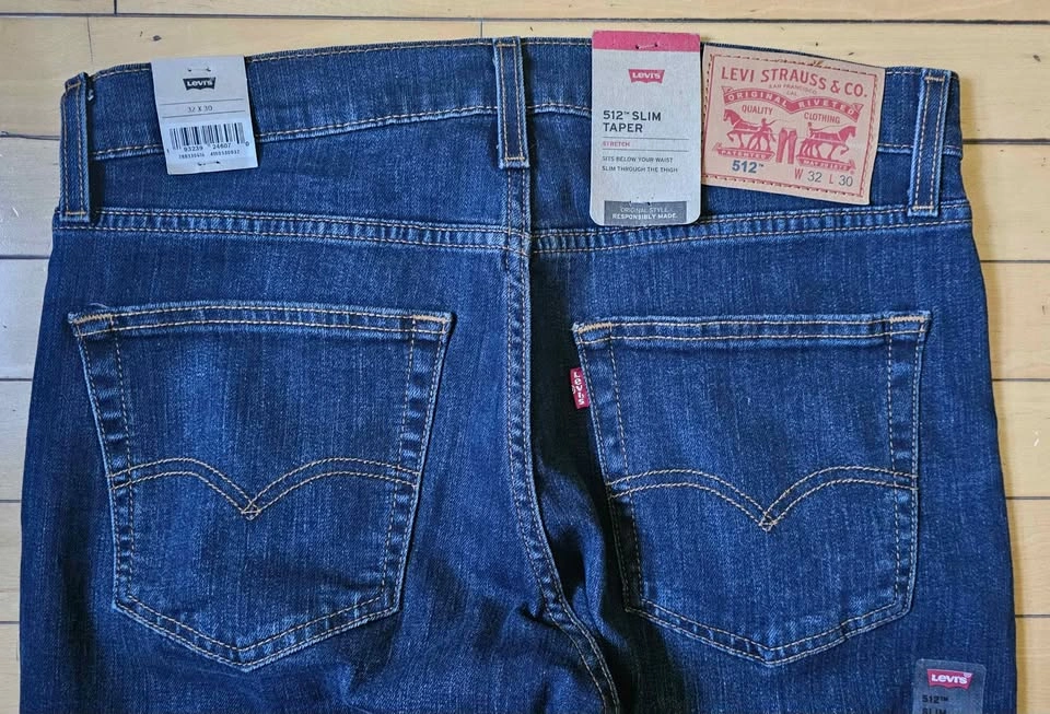 NWT Levi's 512 Slim Taper Jeans (Unisex) - Dark Wash W32 L30 - photo 3