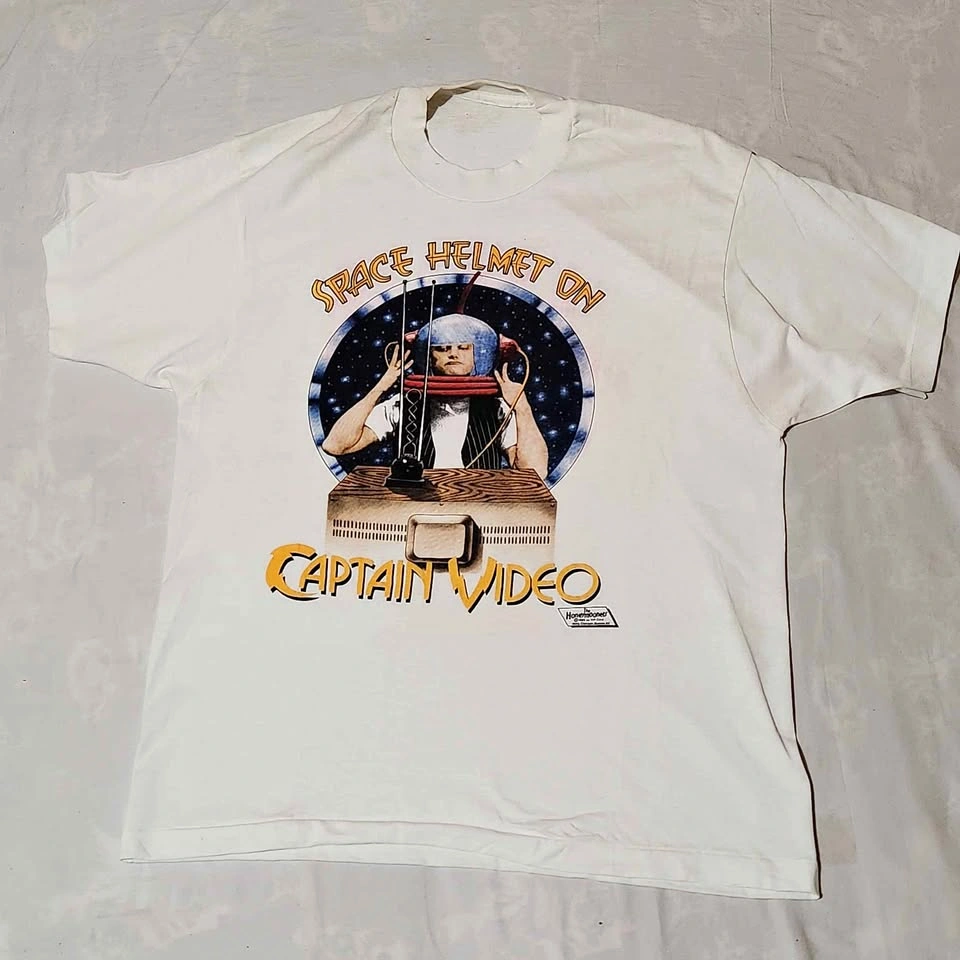 Vintage 1985 The Honeymooners Captain Video T Shirt