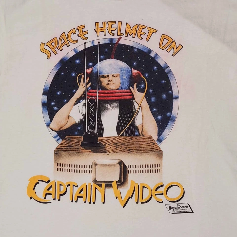 Vintage 1985 The Honeymooners Captain Video T Shirt - photo 2