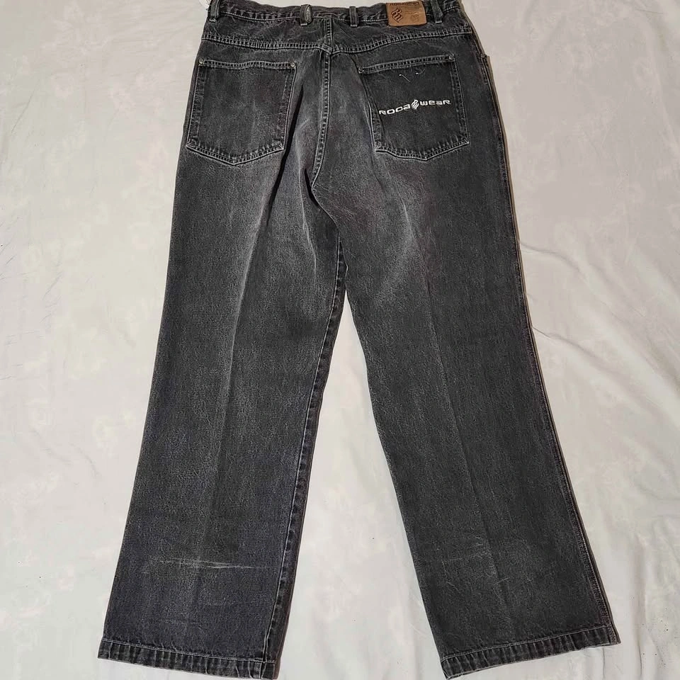 Rocawear Baggy denim jeans Mens Black Streetwear - photo 2