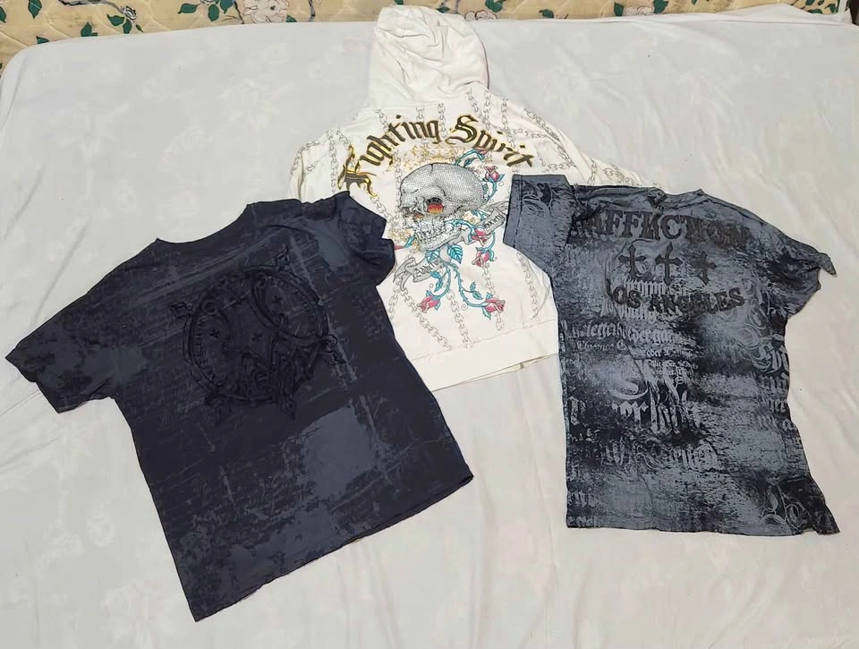 Y2K Cyber Grunge Clothing Bundle - Size L (3 Items) - photo 2