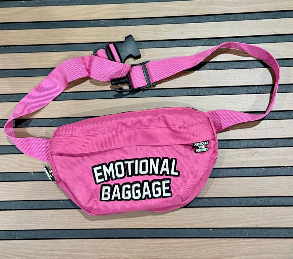 Emotional Baggage Pink Waist Bag / Fanny Pack