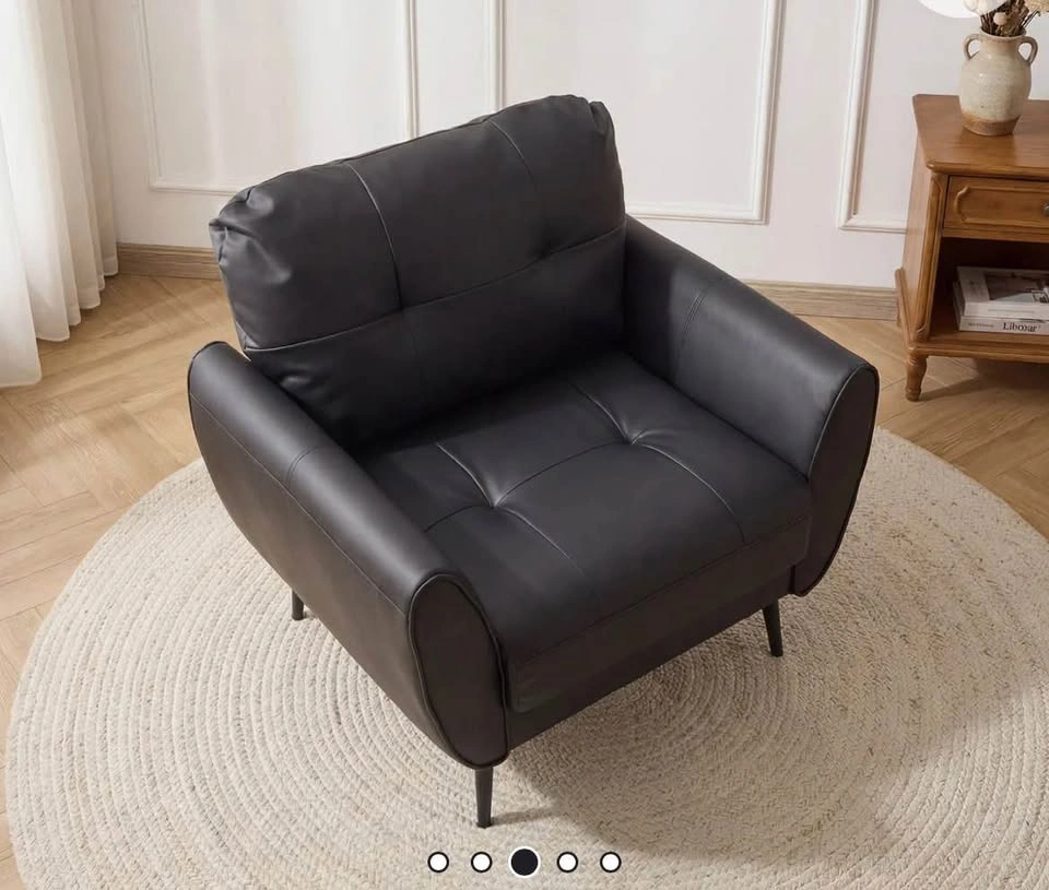 George Oliver Corvo 33.4" Wide Tufted Armchair - photo 2