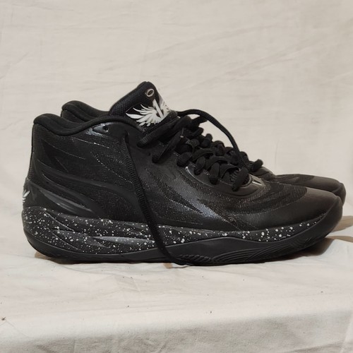 Puma MB.02 “Oreo” Black White Low Top Basketball Shoes Size 10