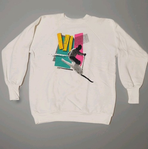 Vintage 1986 Jay Peak Ski Sweatshirt - White Signal Tag