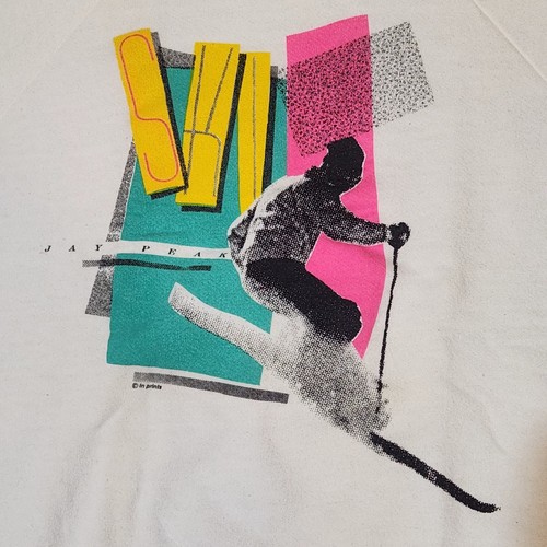 Vintage 1986 Jay Peak Ski Sweatshirt - White Signal Tag - photo 2