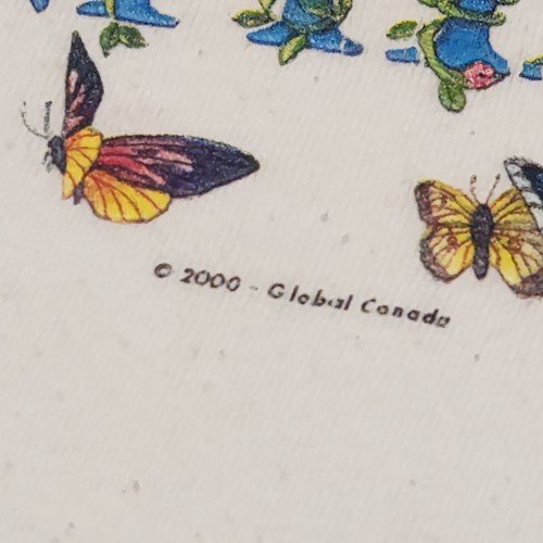 VTG Canada Butterfly T Shirt Mens 2000 XL Gray Floral Nature - photo 4