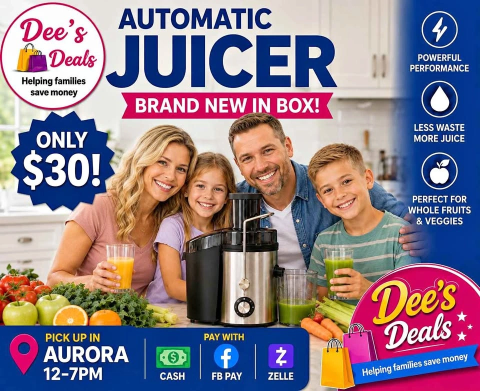 Automatic Juicer BRAND NEW IN BOX ONLY $30