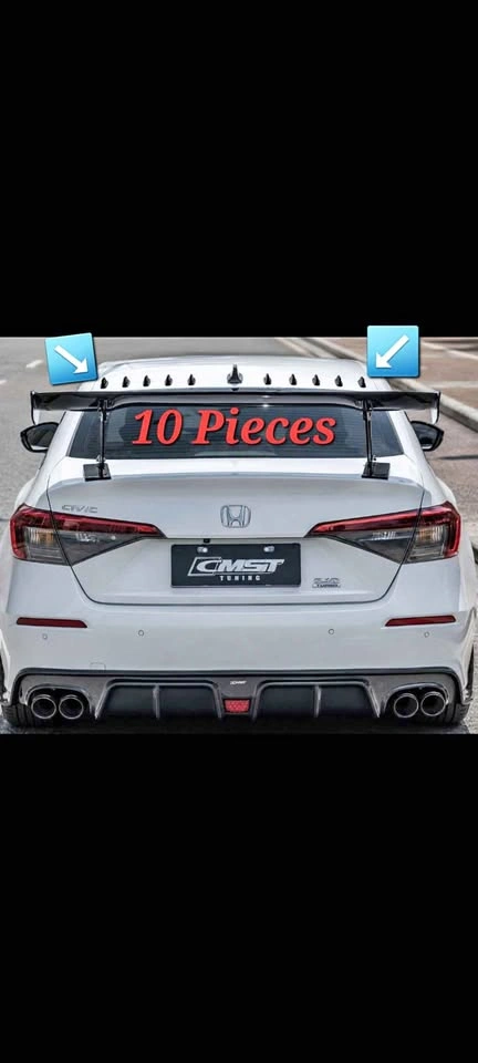 Car Modification Accessories Pointed Stick-on Shark Fin