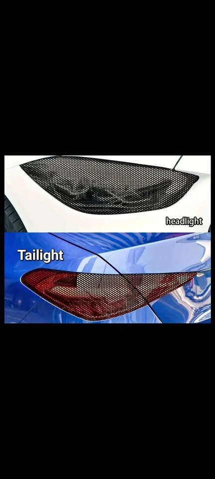 Tinting Car Headlight / Tailight Mesh Decal ROLL