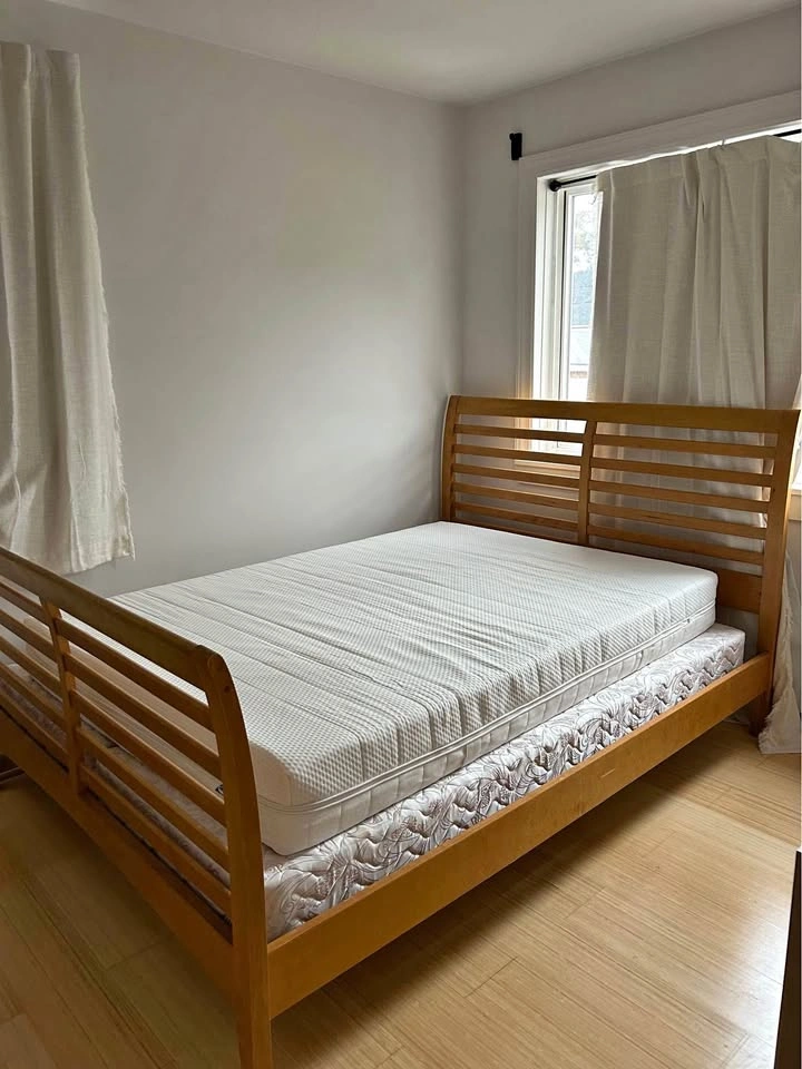 Bed frame and mattress