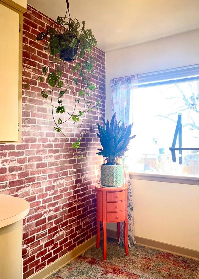 Peel & Stick Brick Wall