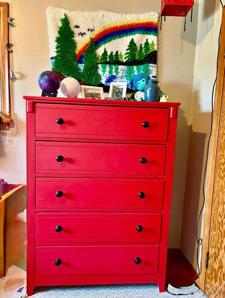 Large Red Dresser - Please READ