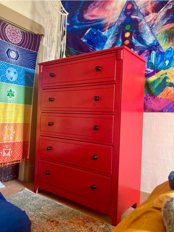 Large Red Dresser - Please READ - photo 2
