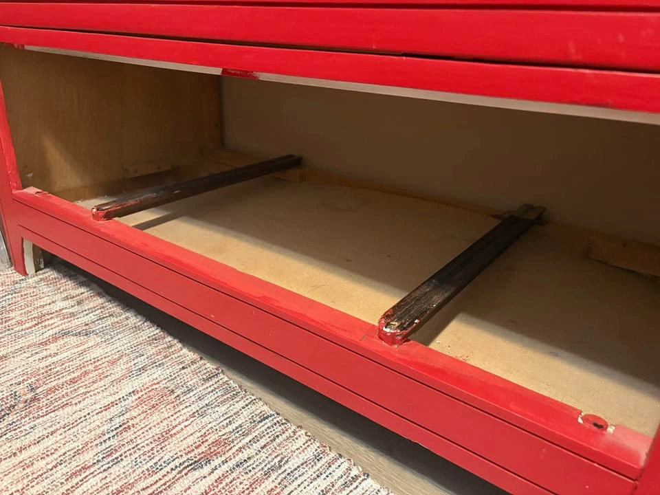 Large Red Dresser - Please READ - photo 3