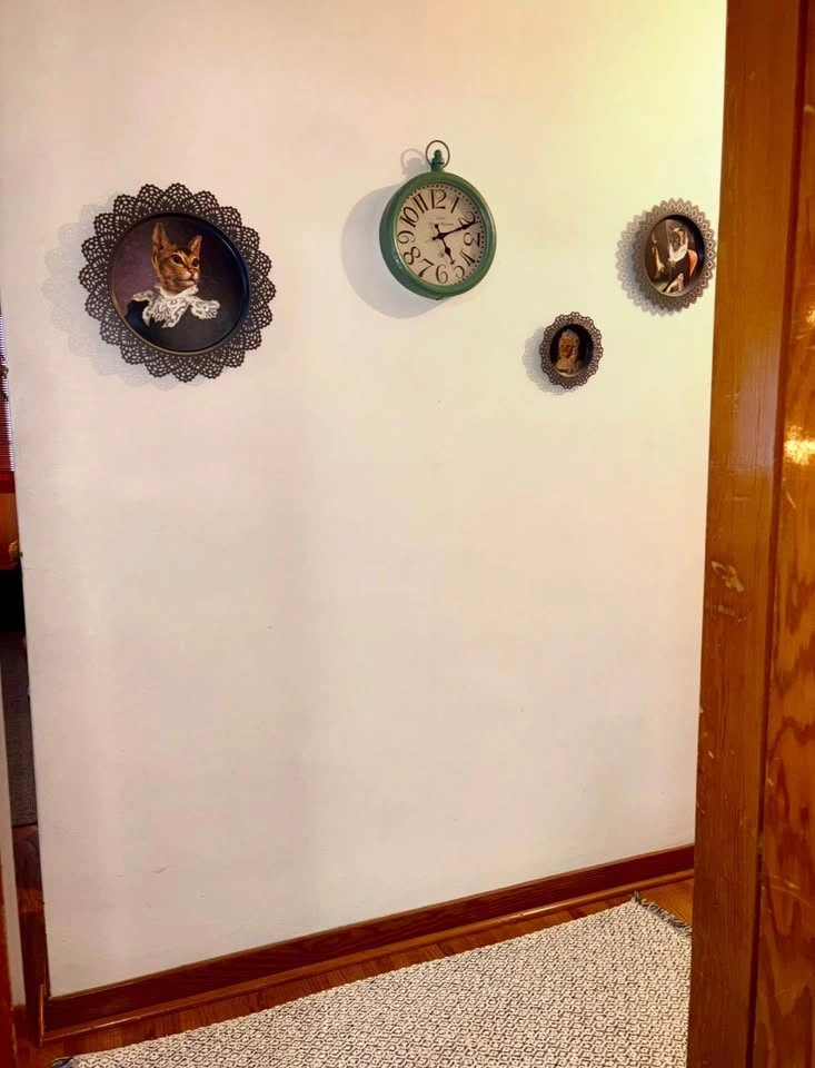 Green Vintage Metal Wall Clock - photo 3
