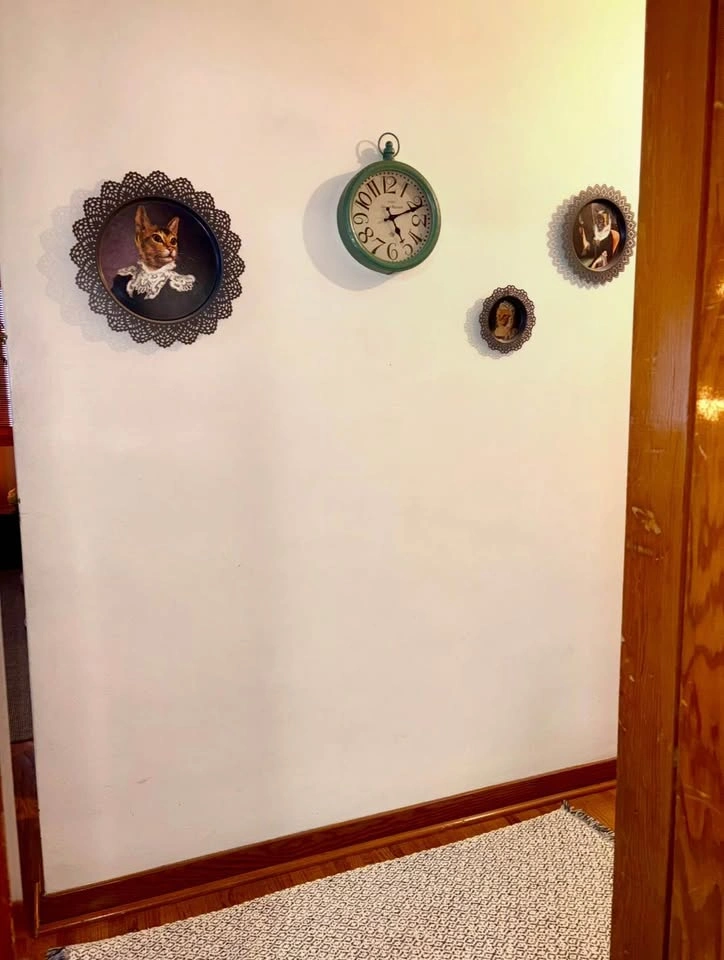 Green Vintage Metal Wall Clock - photo 5