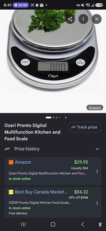 Ozeri Digital Kitchen Scale and Pyrex 2-Cup Measuring Cup - photo 4