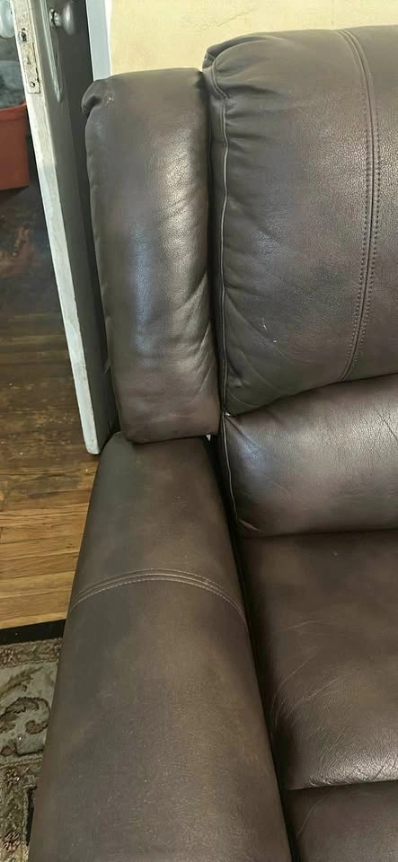 Beatrice, beautiful brown leather recliner