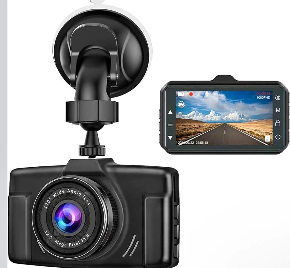 CHORTAU 1080p FHD 3-inch Dash Cam