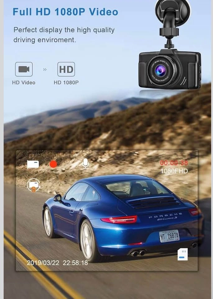CHORTAU 1080p FHD 3-inch Dash Cam - photo 3